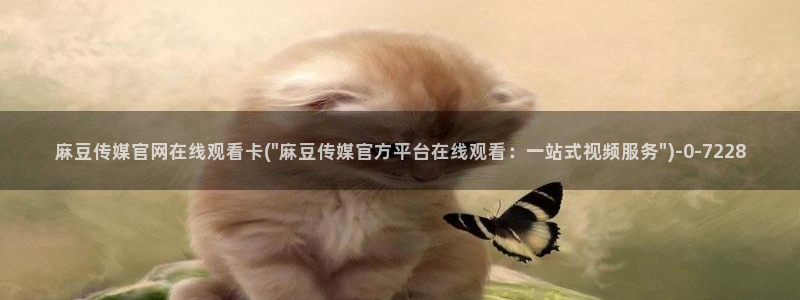 麻豆 在线看视频